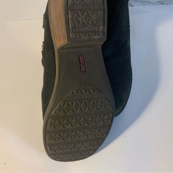 TEVA Women's Foxy Ankle Boots Leather Stacked Heel 1008317 Sz 7.5 - Picture 6 of 10